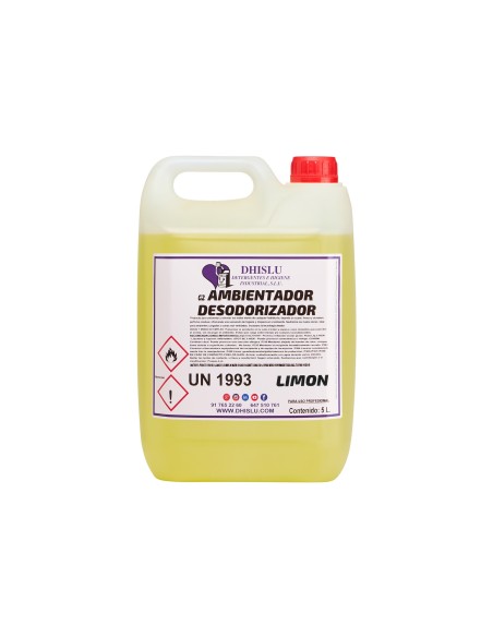 Ambientador Desodorizante Limón. 5 lt.