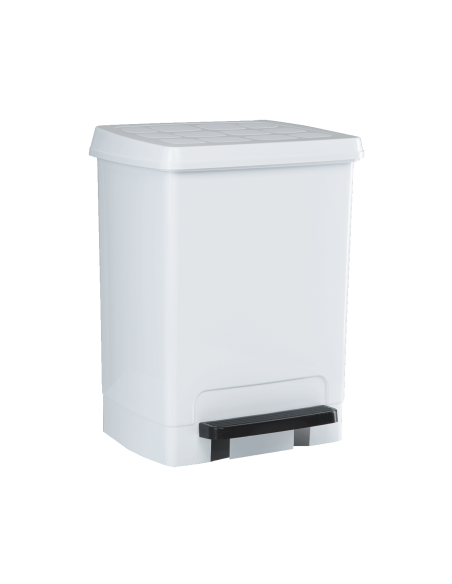 Cubo con Pedal Blanco 26 lt
