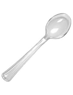 PS Cuchara Postre Transparente 145 mm