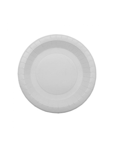 Plato Cartón Blanco 18 cm