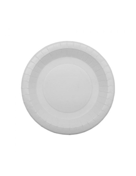 Plato Cartón Blanco 22 cm