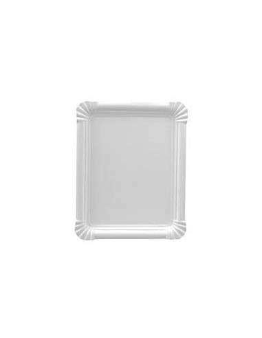 Bandeja Cartón Blanca 31x38 cm