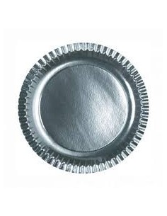 Plato Redondo Plata 30 cm