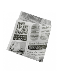 Bolsa Antigrasa News 12+6x20 cm