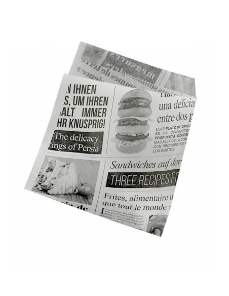 Bolsa Antigrasa News 12+6x20 cm