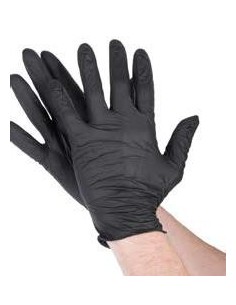 Guantes Nitrilo Negro L s/polvo