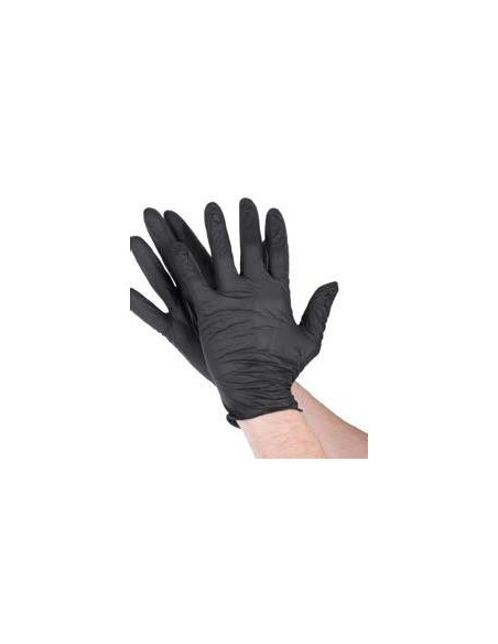 Guantes Nitrilo Negro L s/polvo