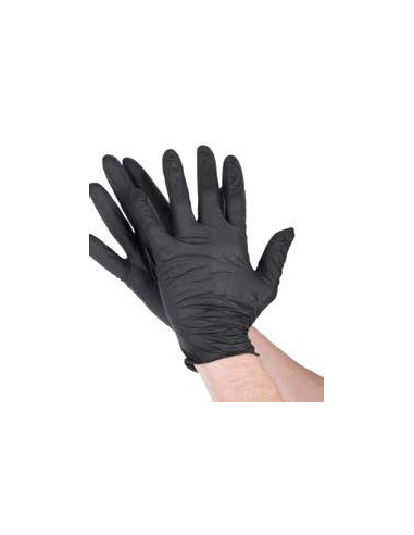 Guante Nitrilo Negro XL s/polvo